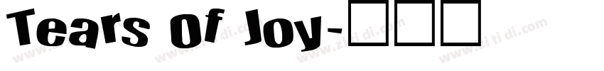 Tears Of Joy字体转换